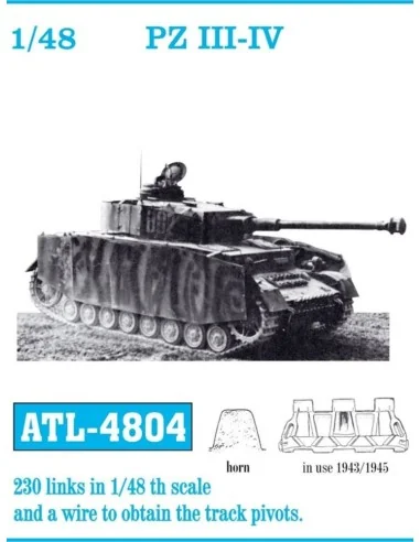 Tracks for PZ III - IV 1943/1945, 1/48 - Friulmodel ATL-4804