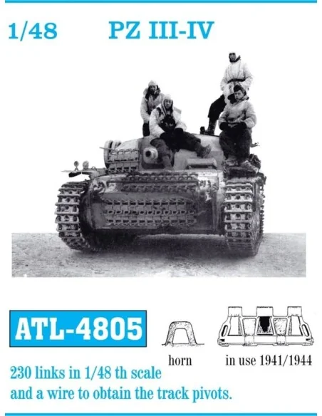Tracks for PZ III - IV 1941/1944, 1/48 - Friulmodel ATL-4805