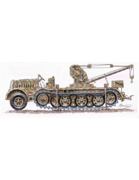 Sd.Kfz. 9 FAMO 18-ton mit Bilstein 6-ton - Planet Models 129-MV035