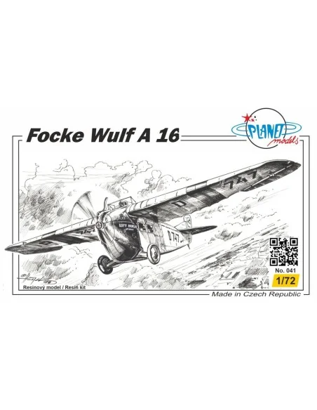 Focke-Wulf A16, 1/72 - Planet Models 129-PLT041