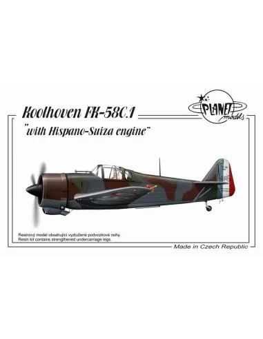 Koolhoven FK 58 With Hispano Suiza Engine - Planet Models 129-PLT179