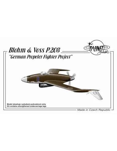 Blohm Voss P.208 German Propeler Fighter Project - Planet Models 12...