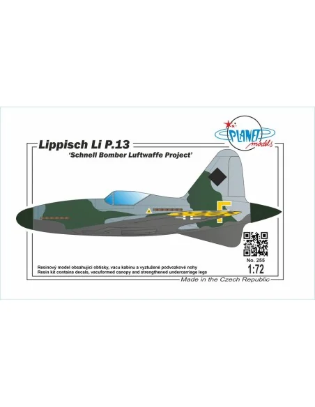 Lippisch Li P.13 Schnell Bomber Luftwaffe Project, 1/72 - Planet Mo...