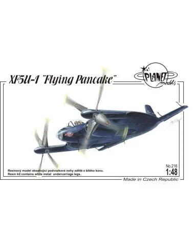 XF5U-1 Flying Pancake - Planet Models 129-PLT216