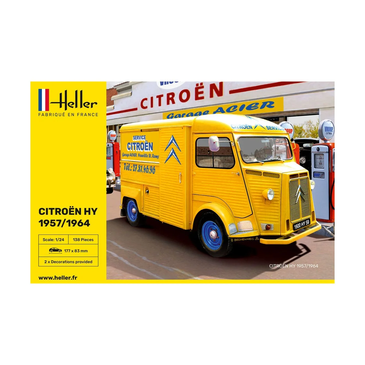 CITROEN HY 1957/1964, 1/24 - Heller 80744 CITROEN HY 1957/1964, 1/24 - Heller 80744