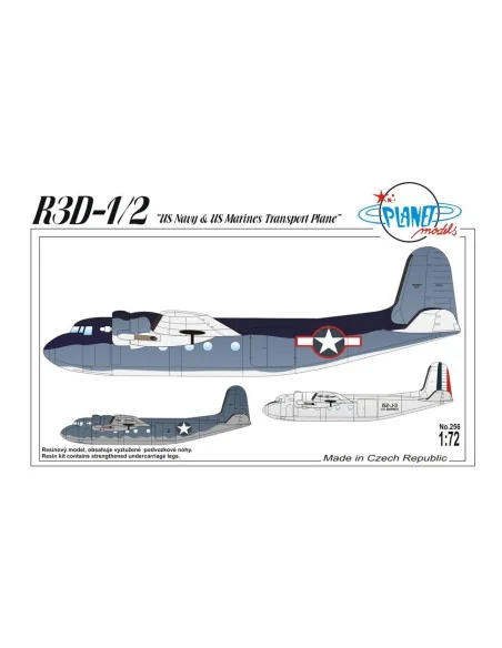 R3D-12 US Navy & US Marines Transp.Plane, 1/72 - Planet Models 129-...