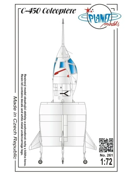 C-450 Coléotére-full resin kit, 1/72 - Planet Models 129-PLT261