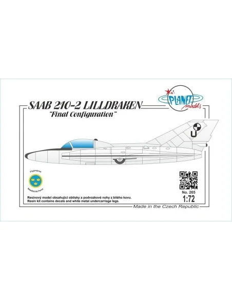 SAAB 210-II Final Configuration, 1/72 - Planet Models 129-PLT265
