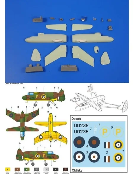 Miles M.35 Libellula, 1/72 - Planet Models 129-PLT267