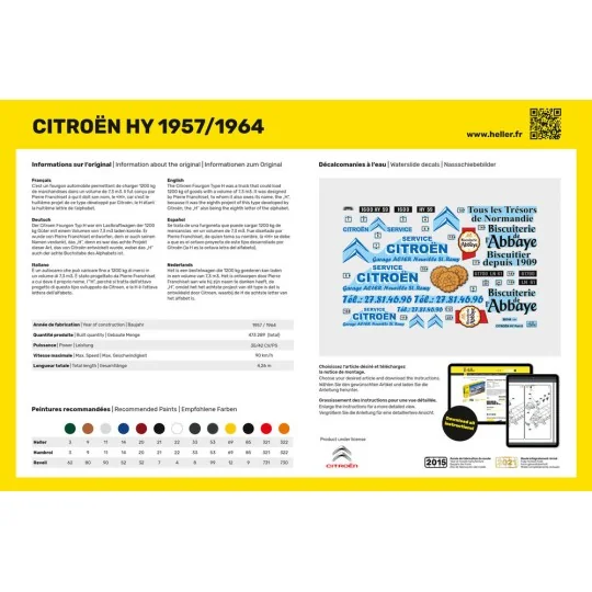 CITROEN HY 1957/1964, 1/24 - Heller 80744 CITROEN HY 1957/1964, 1/24 - Heller 80744