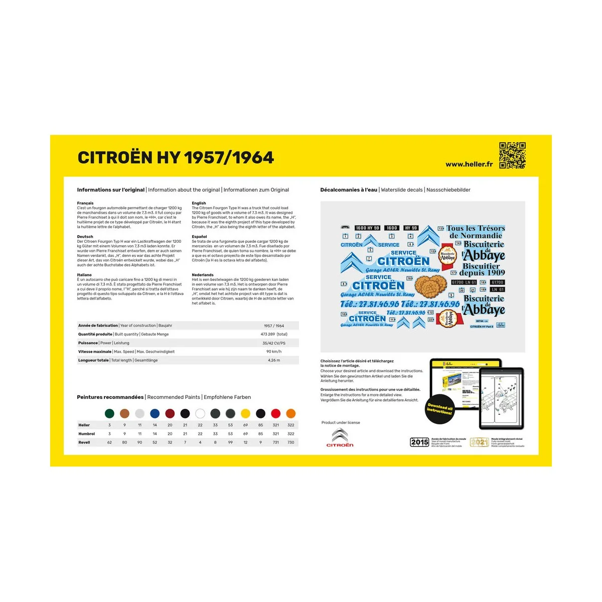 CITROEN HY 1957/1964 - Heller 80744