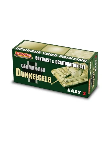 Germ.AFV Dunkelgelb Contr.&Desaturat.Set - Lifecolor MS01