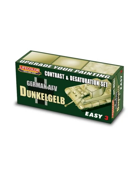 Germ.AFV Dunkelgelb Contr.&Desaturat.Set - Lifecolor MS01