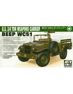 WC-51 4X4 WEAPONS CARRIER DODG, 1/35 - AFV-Club AF35S15