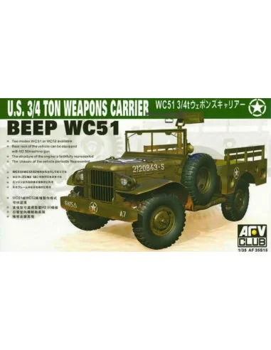 WC-51 4X4 WEAPONS CARRIER DODG, 1/35 - AFV-Club AF35S15