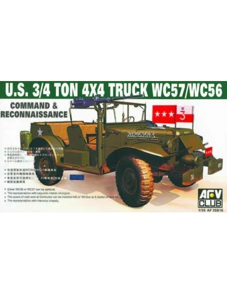 WC-57 4X4 DODGE COMMAND CAR, 1/35 - AFV-Club AF35S16