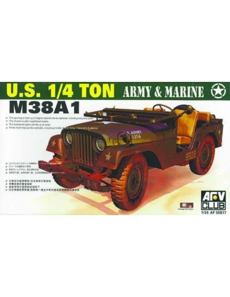 M38A1 JEEP 4X4 UTILITY, 1/35 - AFV-Club AF35S17