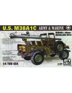 JEEP M38 w/106 mm GUN, 1/35 - AFV-Club AF35S19