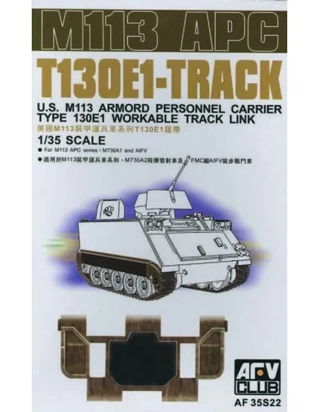 M113 APC TRACKS, 1/35 - AFV-Club AF35S22