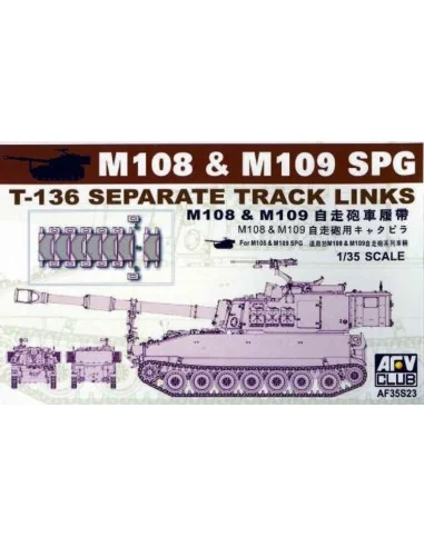 M109 SP GUN TRACKS, 1/35 - AFV-Club AF35S23
