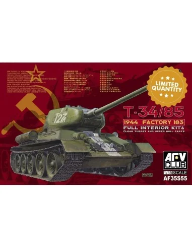 T-34/85 1944 Factory 183(LIMITED)w.trans transparent turret, 1/35 -...