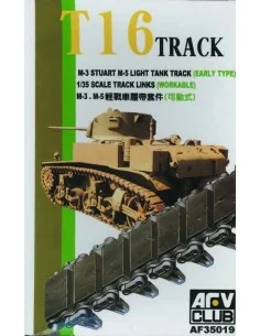 TRACKS M3/M5 RUBBER, 1/35 - AFV-Club AF35019