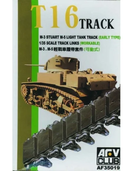 TRACKS M3/M5 RUBBER, 1/35 - AFV-Club AF35019