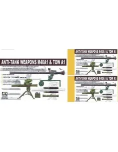 106 mm + TOW / ANTITANK WEAPONS, 1/35 - AFV-Club AF35021