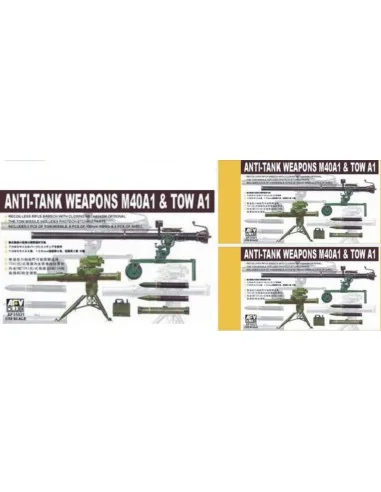 106 mm + TOW / ANTITANK WEAPONS, 1/35 - AFV-Club AF35021