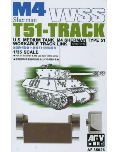 M4/M3 T51 SHERMAN TRACKS, 1/35 - AFV-Club AF35026