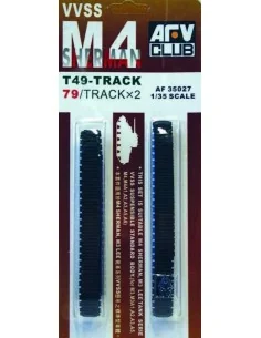 M4 T49 SHERMAN TRACKS (SOFT RUBBER), 1/35 - AFV-Club AF35027