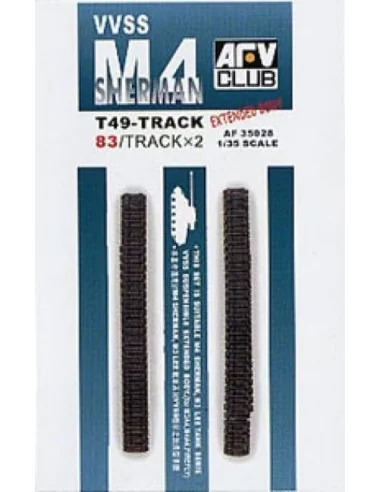 M4 T49 TRACKS (83 LINKS/SOFT RUBBER), 1/35 - AFV-Club AF35028