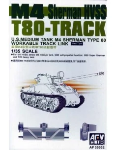 SHERMAN HVSS T80 Tracks, 1/35 - AFV-Club AF35032