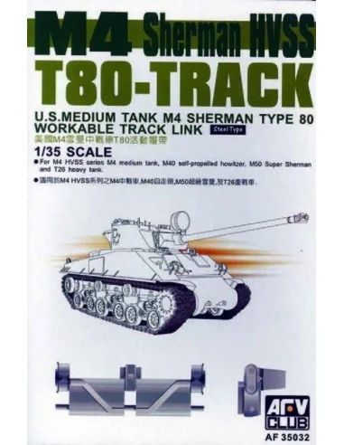 SHERMAN HVSS T80 Tracks, 1/35 - AFV-Club AF35032