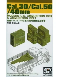 CAL.30/ CAL.50/ 40 mm AMMO BOXES, 1/35 - AFV-Club AF35035