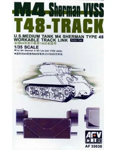 T-48 SHERMAN TRACKS (ARTICULATED), 1/35 - AFV-Club AF35038