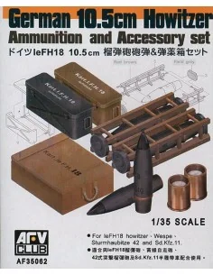 10, 5 cm LeFH18 AMMO SET, 1/35 - AFV-Club AF35062