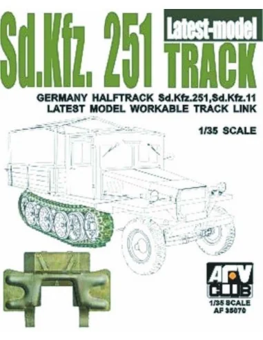 SDKFZ 251 TRACK FINAL TYPE, 1/35 - AFV-Club AF35070