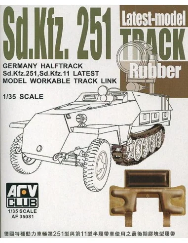 SdKfz 251latest type rubber, 1/35 - AFV-Club AF35081
