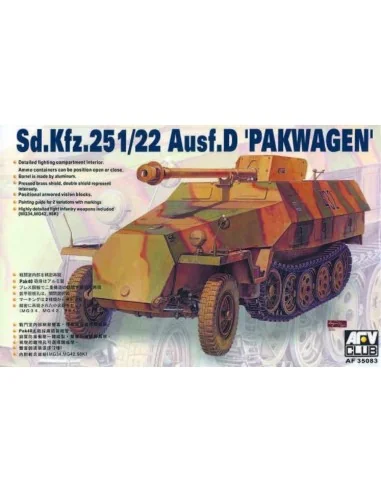 SDKFZ 251/22 AUSF D PAK40, 1/35 - AFV-Club AF35083