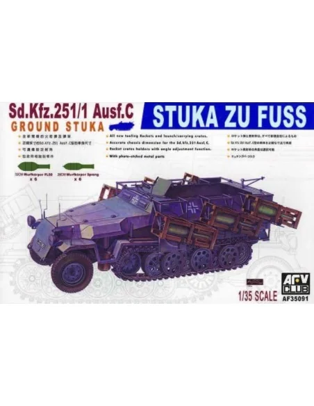 SDKFZ 251/1 AUSF C STUKA ZU FUSS, 1/35 - AFV-Club AF35091