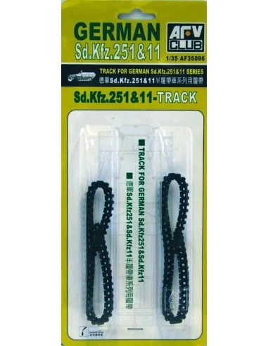 SDKFZ 251 & 11 TRACKS (SOFT RUBBER), 1/35 - AFV-Club AF35096