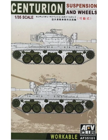 Centurion Suspension and wheels, 1/35 - AFV-Club AF35101