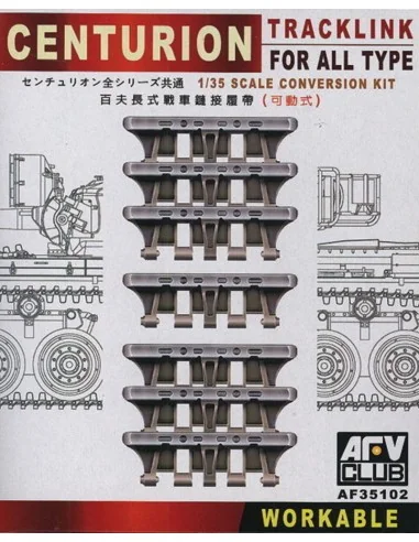 Centurion Tracklink for all Type Conversion Kit, 1/35 - AFV-Club AF...