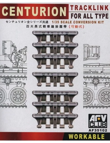 Centurion Tracklink for all Type Conversion Kit, 1/35 - AFV-Club AF...