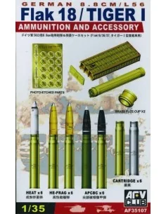 8, 8 cm AMMO & ACCESSORIES SET, 1/35 - AFV-Club AF35107
