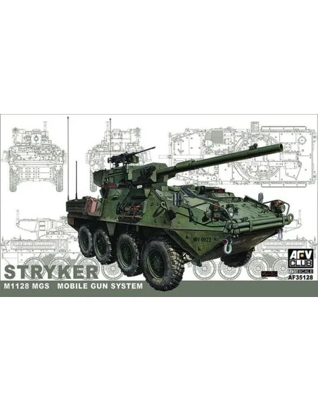 STRYKER w/105mm gun MGS, 1/35 - AFV-Club AF35128