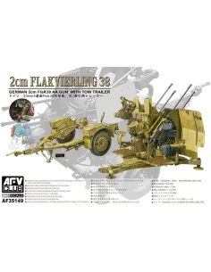 4X2cm Flakvierling 38 with trailer, 1/35 - AFV-Club AF35149