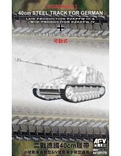 40cm Workable Tracks for tank III/IV, 1/35 - AFV-Club AF35179