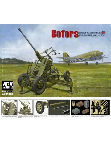 British Vers.of Bofors 40mm MKIII AA Gun, 1/35 - AFV-Club AF35187